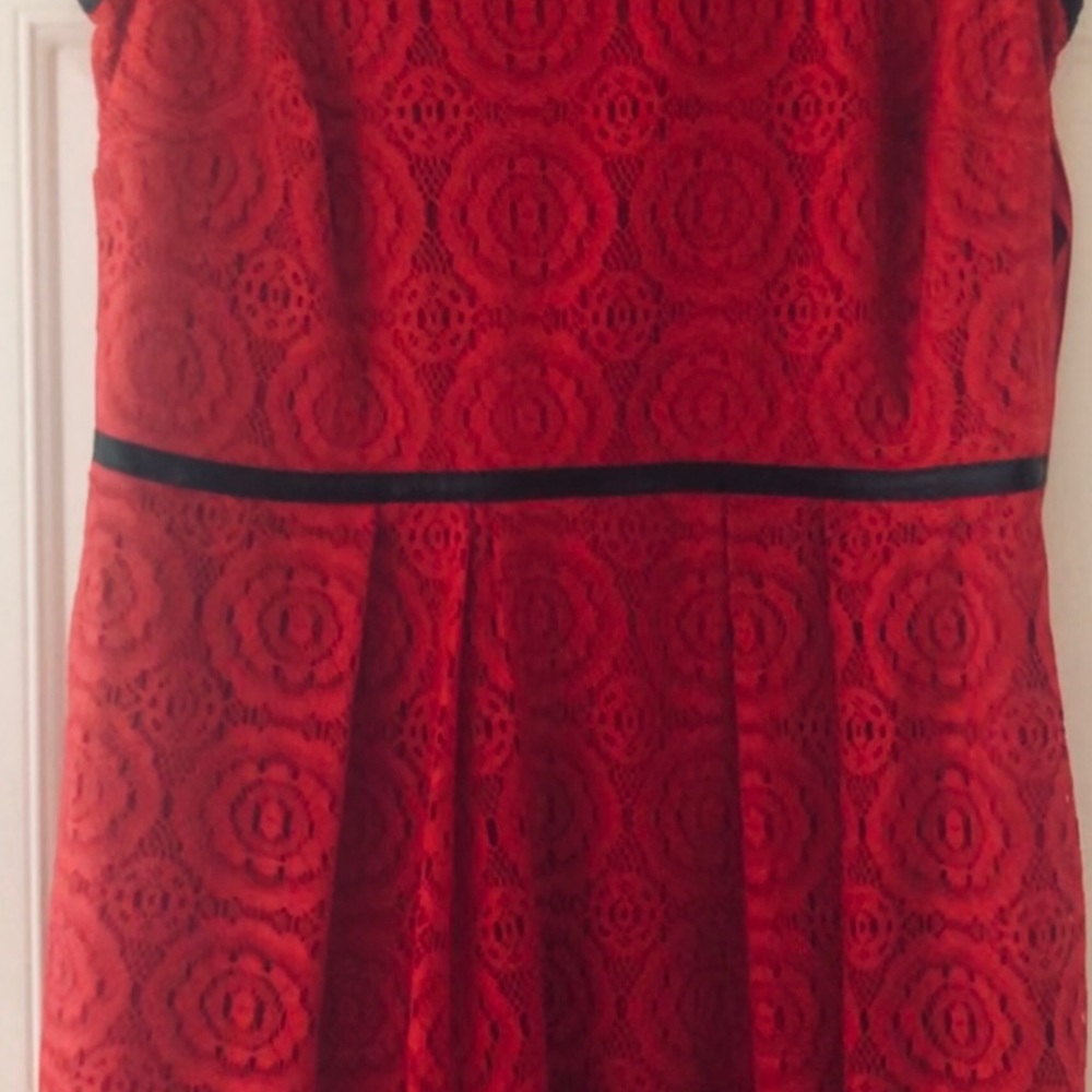 Red lace dress by Enfocus Women